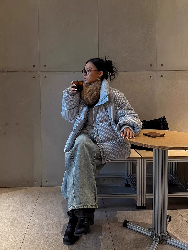 Asymmetric Tie-Detail Loop-Tab Denim Jeans