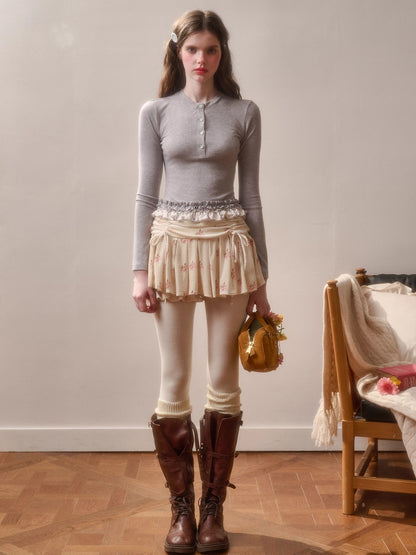 Little Velvet Bunny Printed Fitted T-Shirt