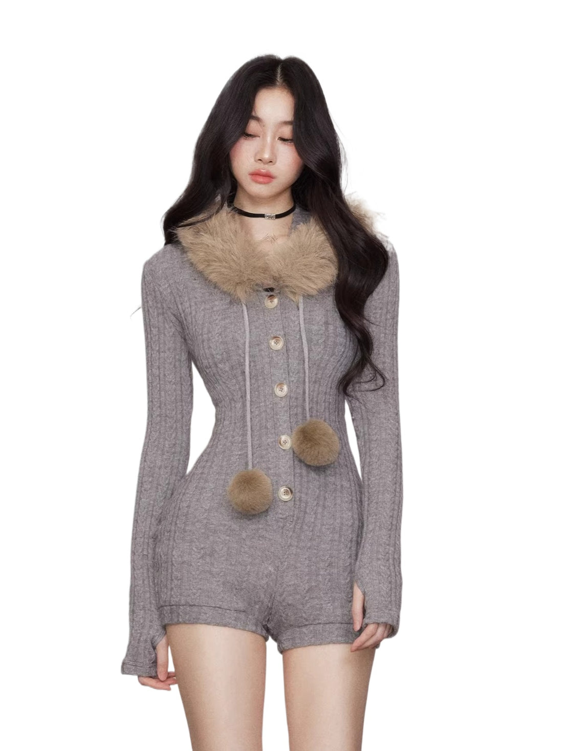 Stretch Sculpting Hooded Jumpsuit