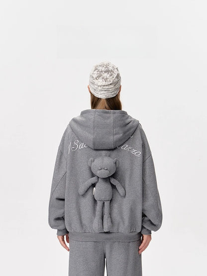 Glitter Zip-Up Hoodie