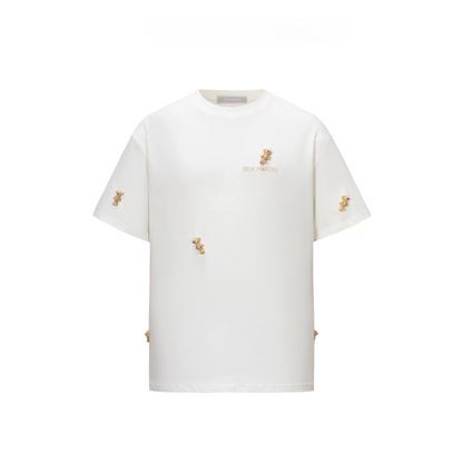 Mini Flocked Bear Oversized T-shirt