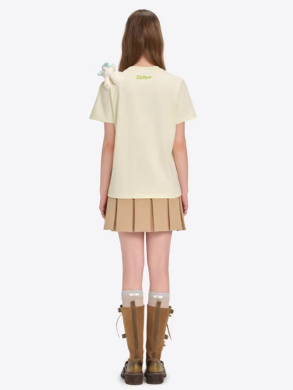 Floral Illustration Cotton Tee