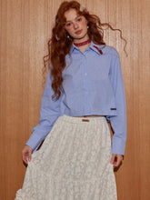 Plaid Cropped Frayed-Hem Shirt - CHINASQUAD