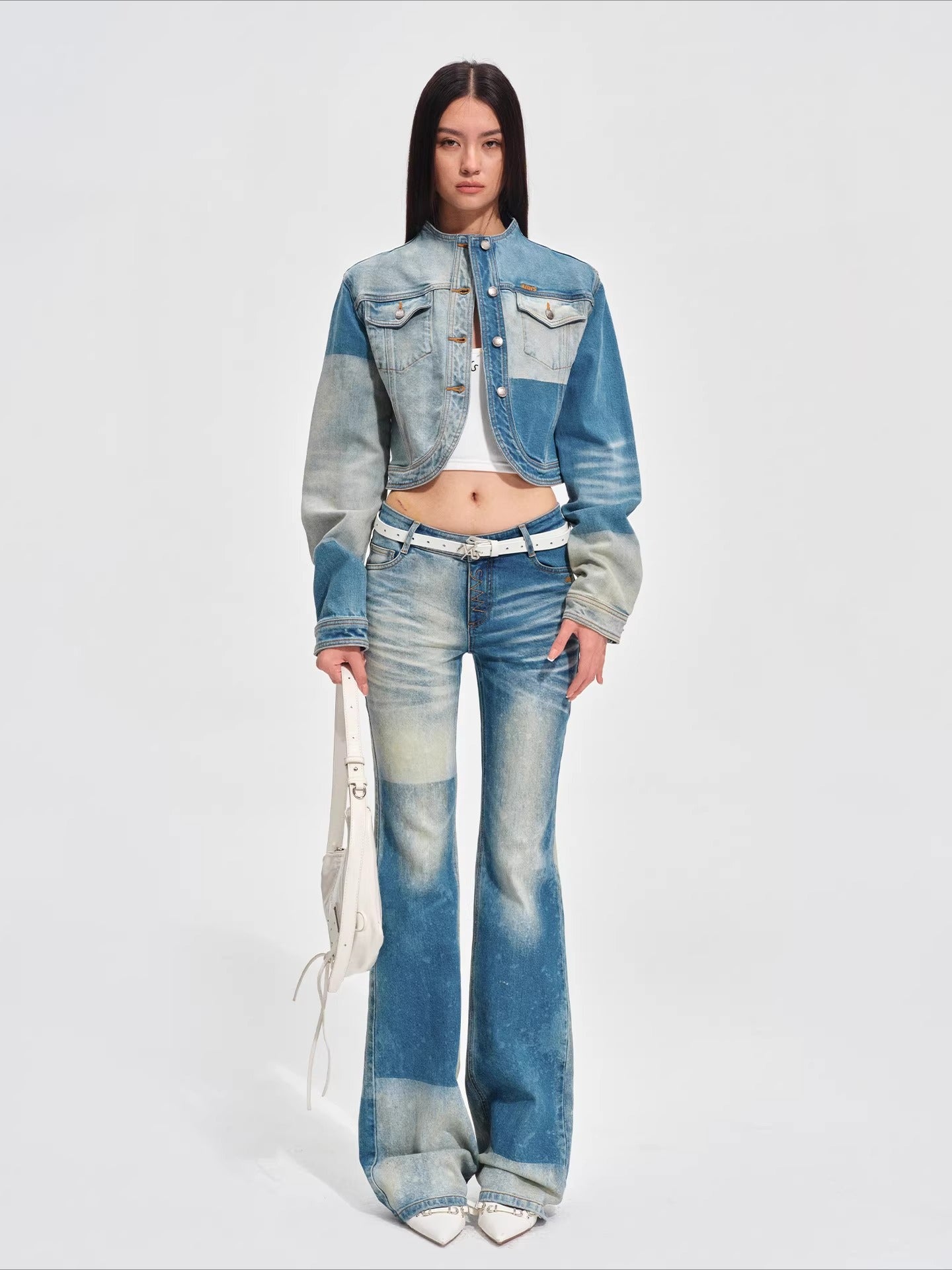 Straight-Leg Lyocell Denim Jeans