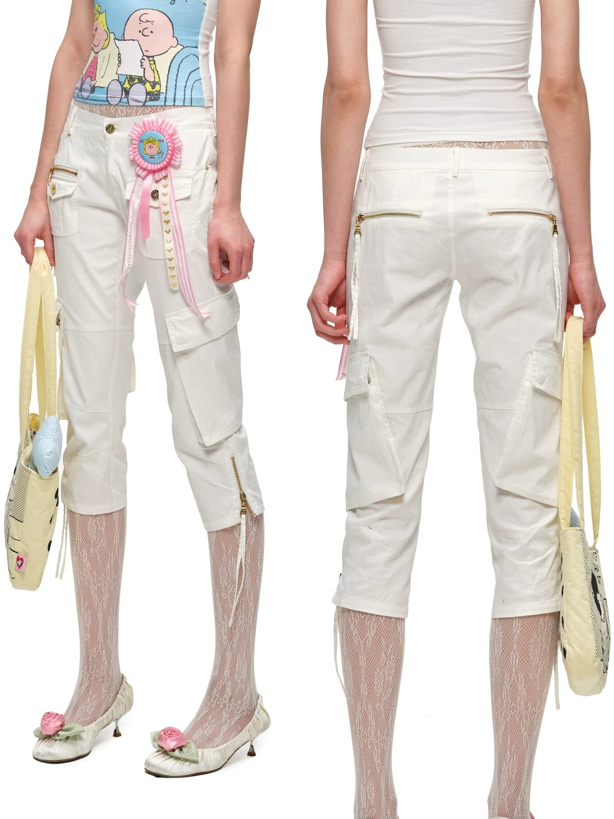 Multi-Pocket Utility Stretch Cargo Shorts