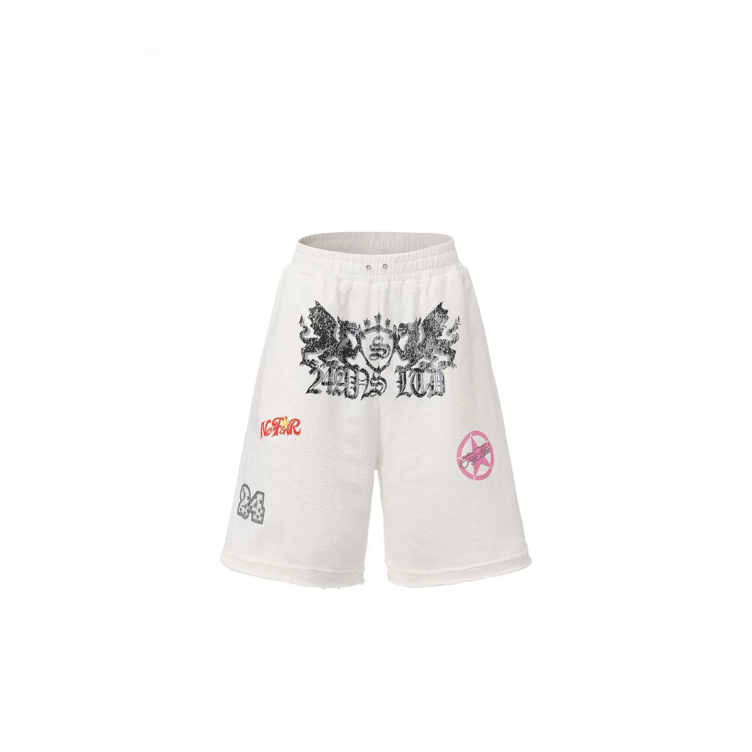 Punk Millennium Distressed Two-Tone Set with Graphic Print