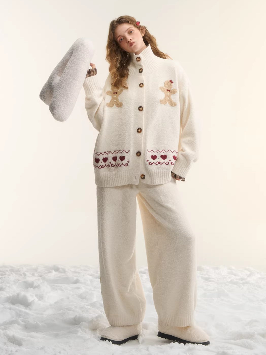Gingerbread Knit Lounge Sweater &amp; Pants Set