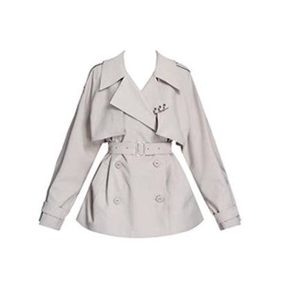 Archive Cropped British-Style Trench Coat