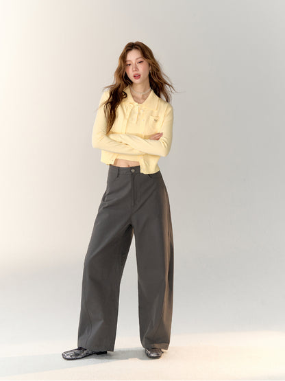 Versatile Simple Casual Wide-Leg Pants