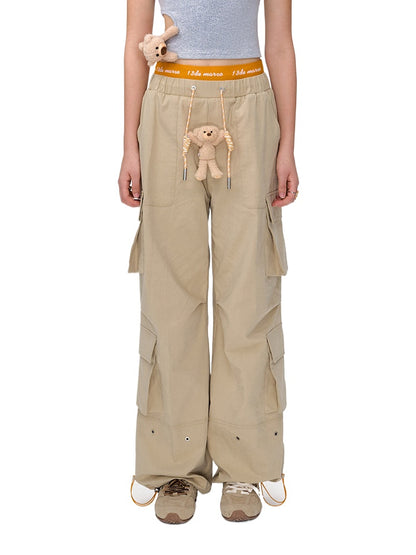 Elastic Waist Cargo Pants