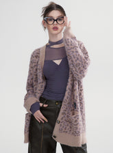 Mohair Knitted Cardigan - CHINASQUAD