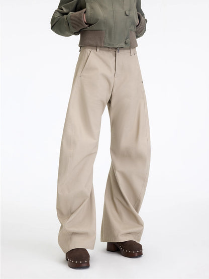 Asymmetrical Sculpted Utility Pants