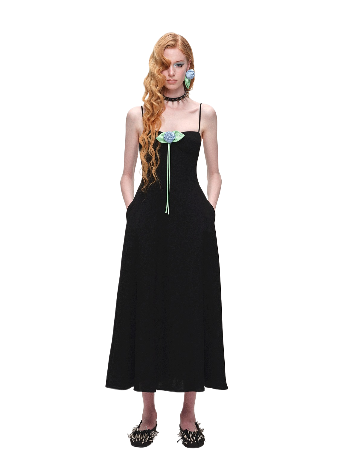Rose Brooch Corset Maxi Dress 1Jinn Studio