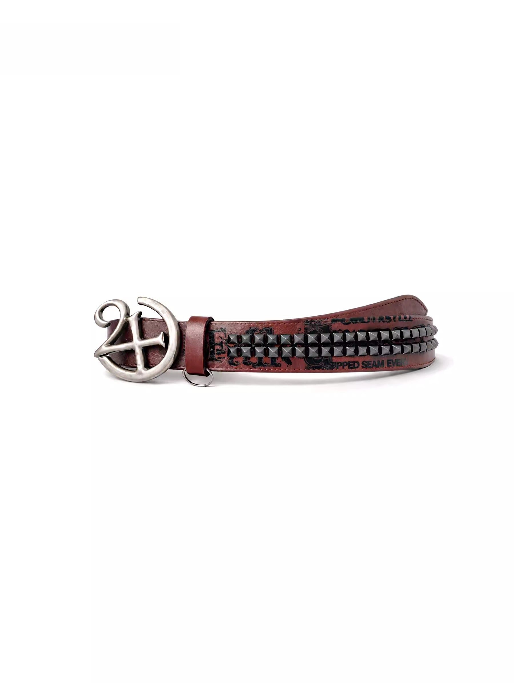 Punk Studded Leather Belt