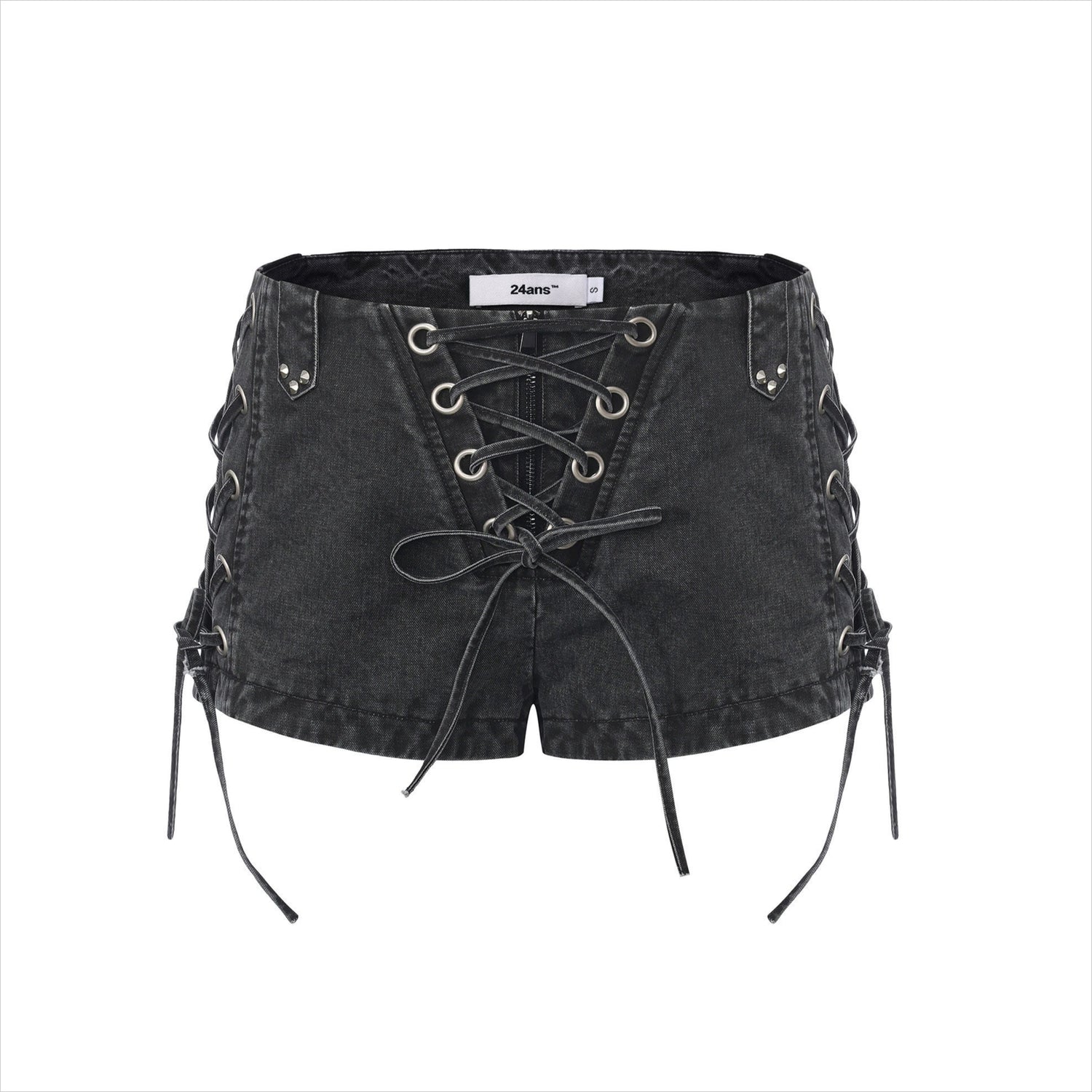 Vintage Washed Punk Grunge Drawstring Hot Shorts