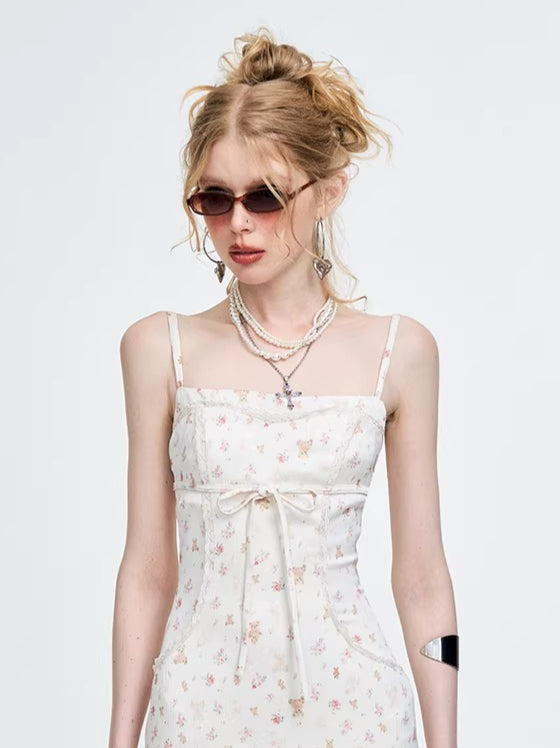 Printed Camisole Maxi Dress