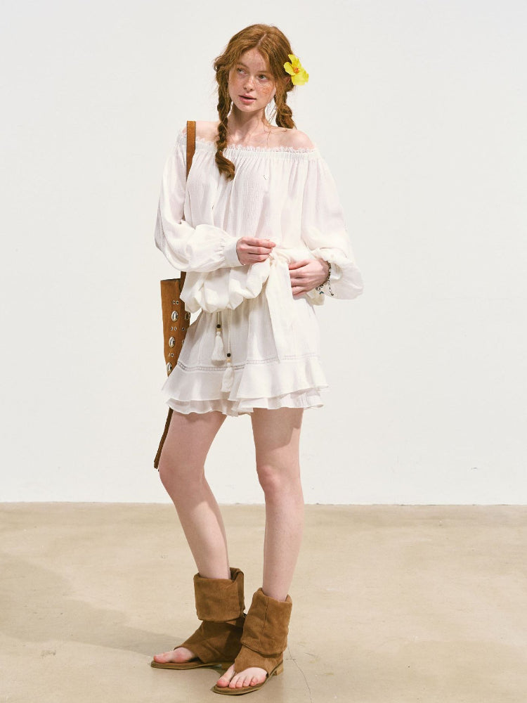 Cool and Relaxing Sun-protection Cover-up &amp; Skort Set