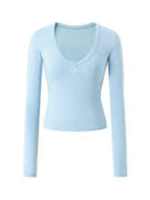 V-Neck Slim Fit Basic T-Shirt - CHINASQUAD