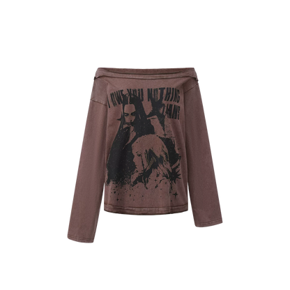 Salt-Washed Grunge Graphic T-Shirt