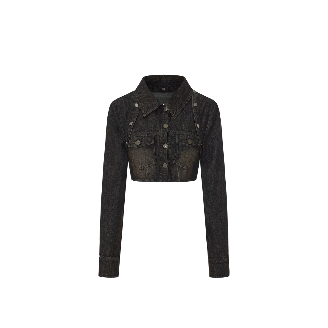 24ANS Cropped Set with Embroidered Patch Detail – Jackets