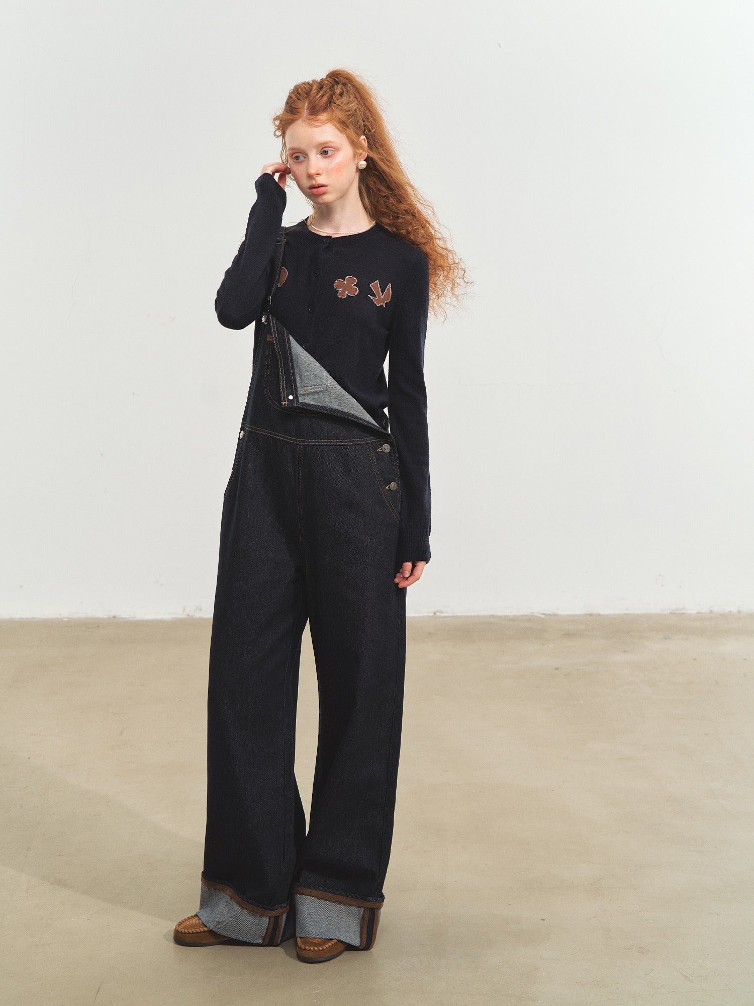 Playful Embroidered Patch Knit Cardigan
