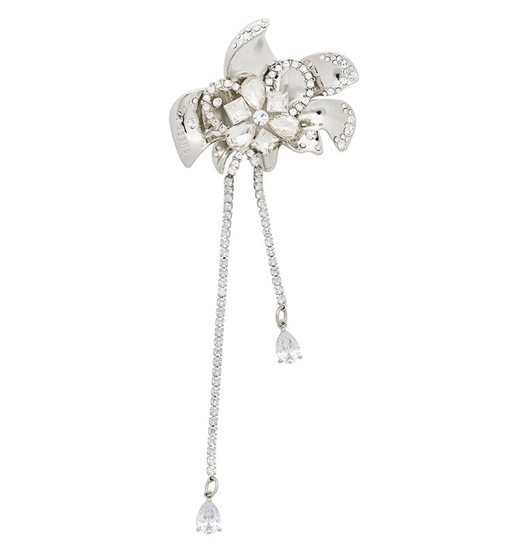 Floral Zircon Blossom Brooch