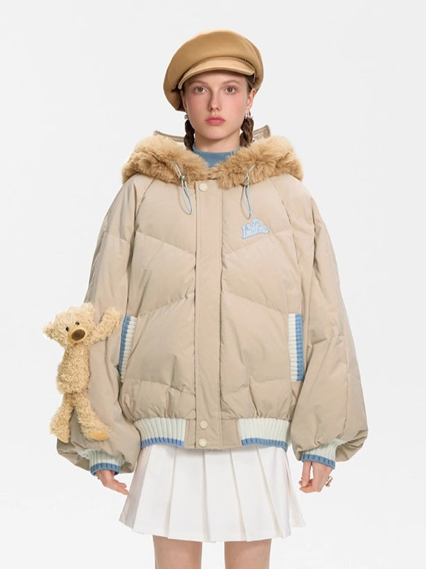 Patchwork Gulnazar Edition Hooded Down Jacket