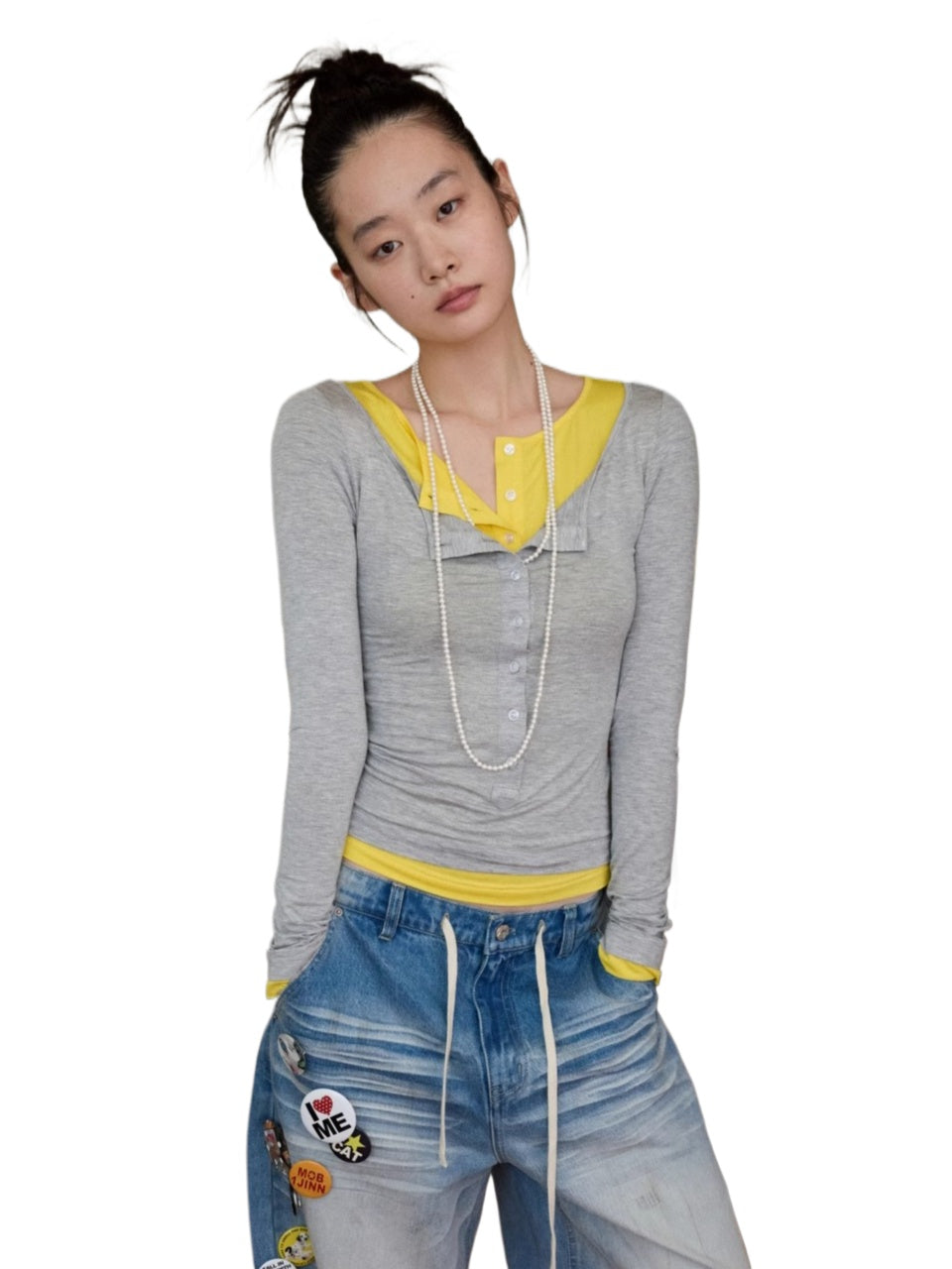 Colorblock Henry Cardigans