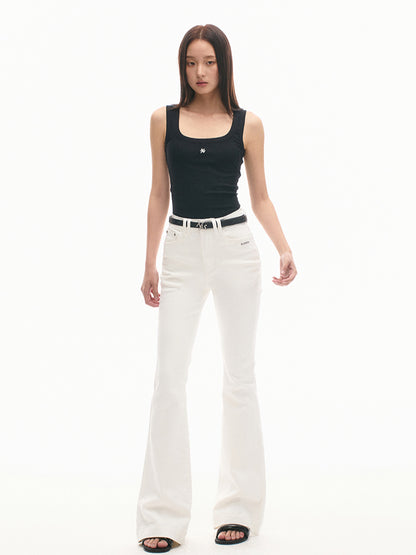 Vintage High-Waisted Skinny Stretch Flared Jeans