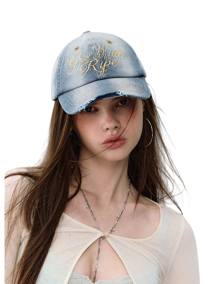 Vintage Washed Denim Cap