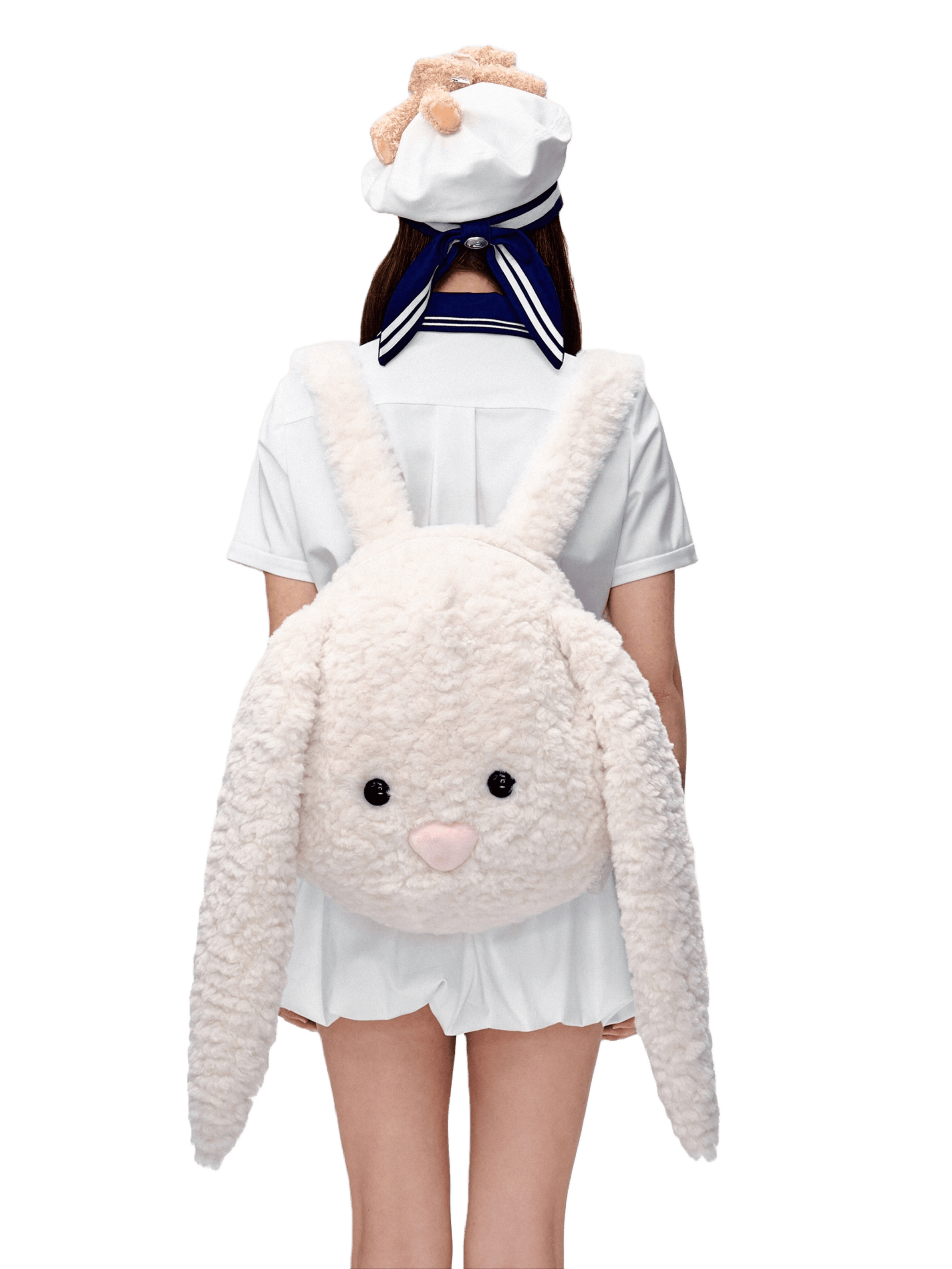 Oversized Plush Character Backpack