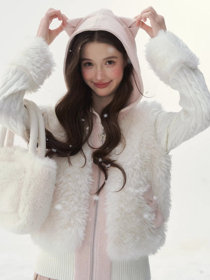 Vintage Patchwork Warm Knit Jacket