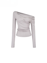 Double-Chain Asymmetric Long-Sleeve T-Shirt - CHINASQUAD