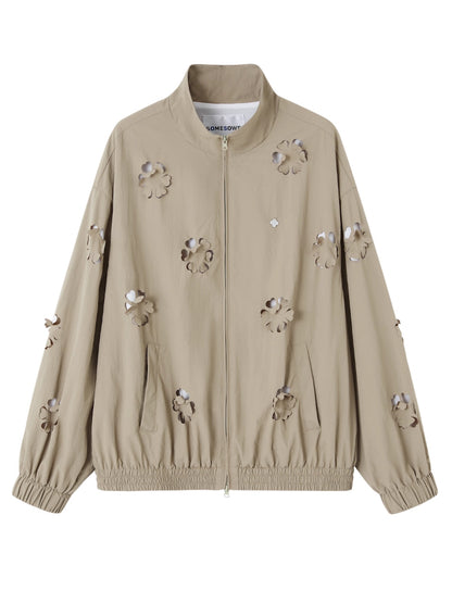 Hollow Cut Floral Jacket - CHINASQUAD