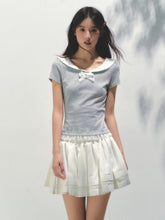 Lace Bow Retro T-shirt - CHINASQUAD