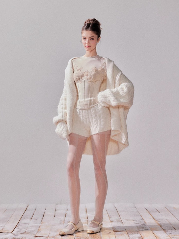 Cloud Cream Cozy Knit Cardigan