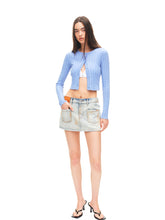 Washed Folded Low-waist Pencil Skirt - CHINASQUAD