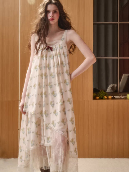 Chiffon Asymmetric Slip Dress