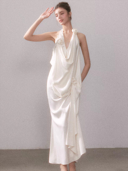 Tyndall Muse Satin Glow Maxi Dress