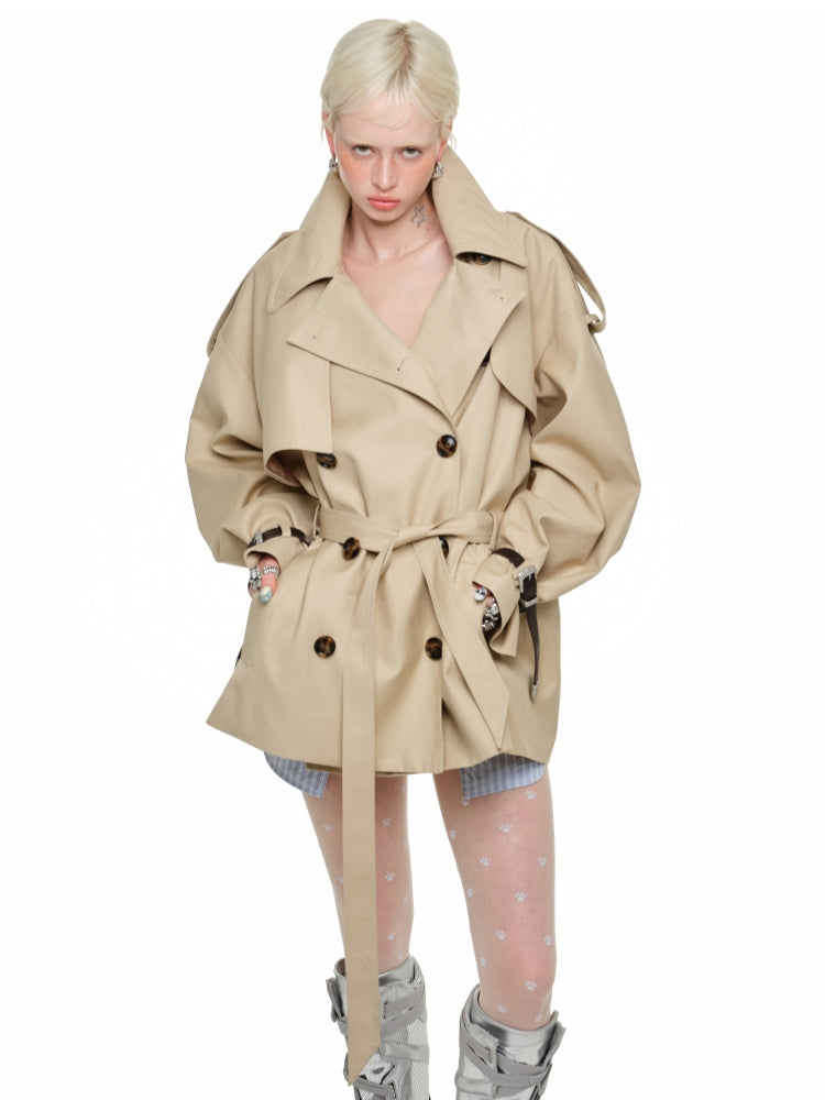 Mid-Length Trench Coat