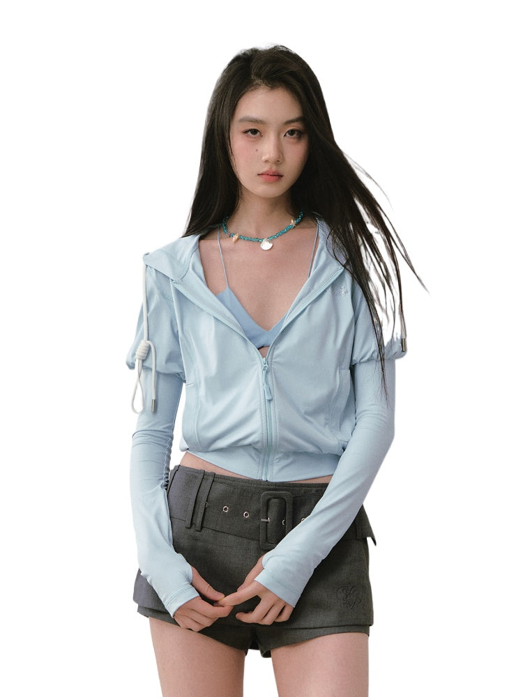 Water-drill Slim UPF50+ Sunscreen Shirt