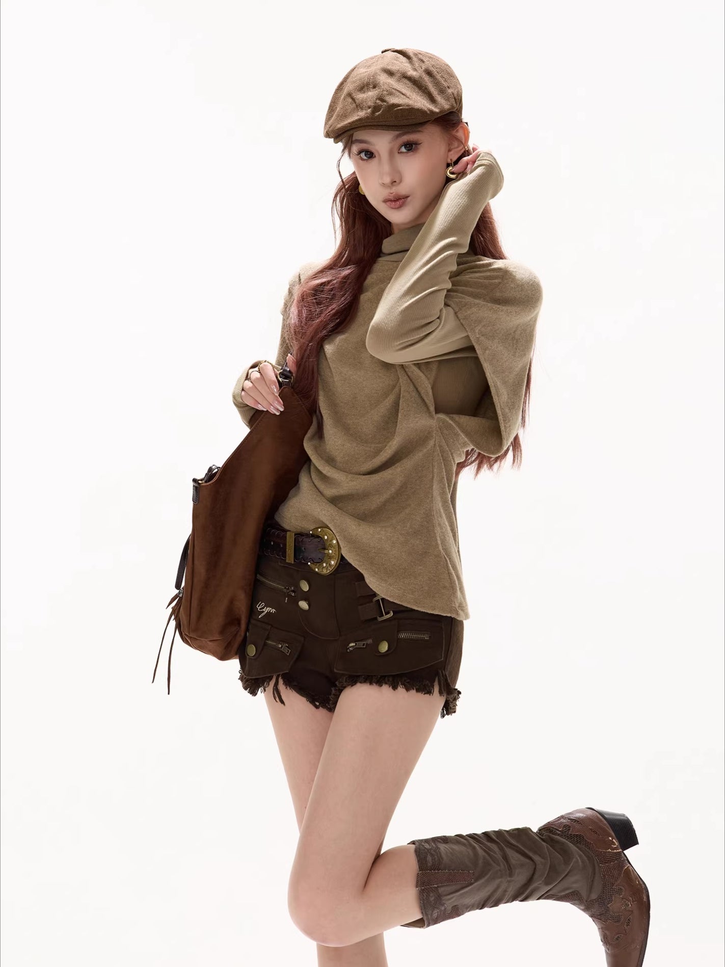 Textured Panel Knit Base Layer