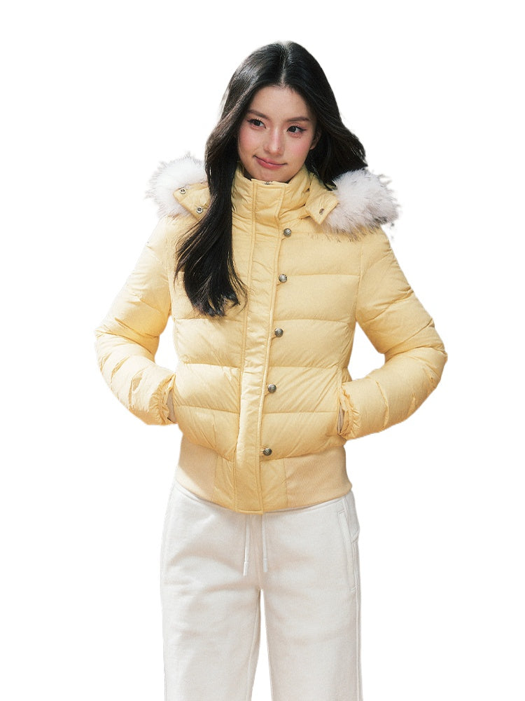 Short Hooded Down Jacket