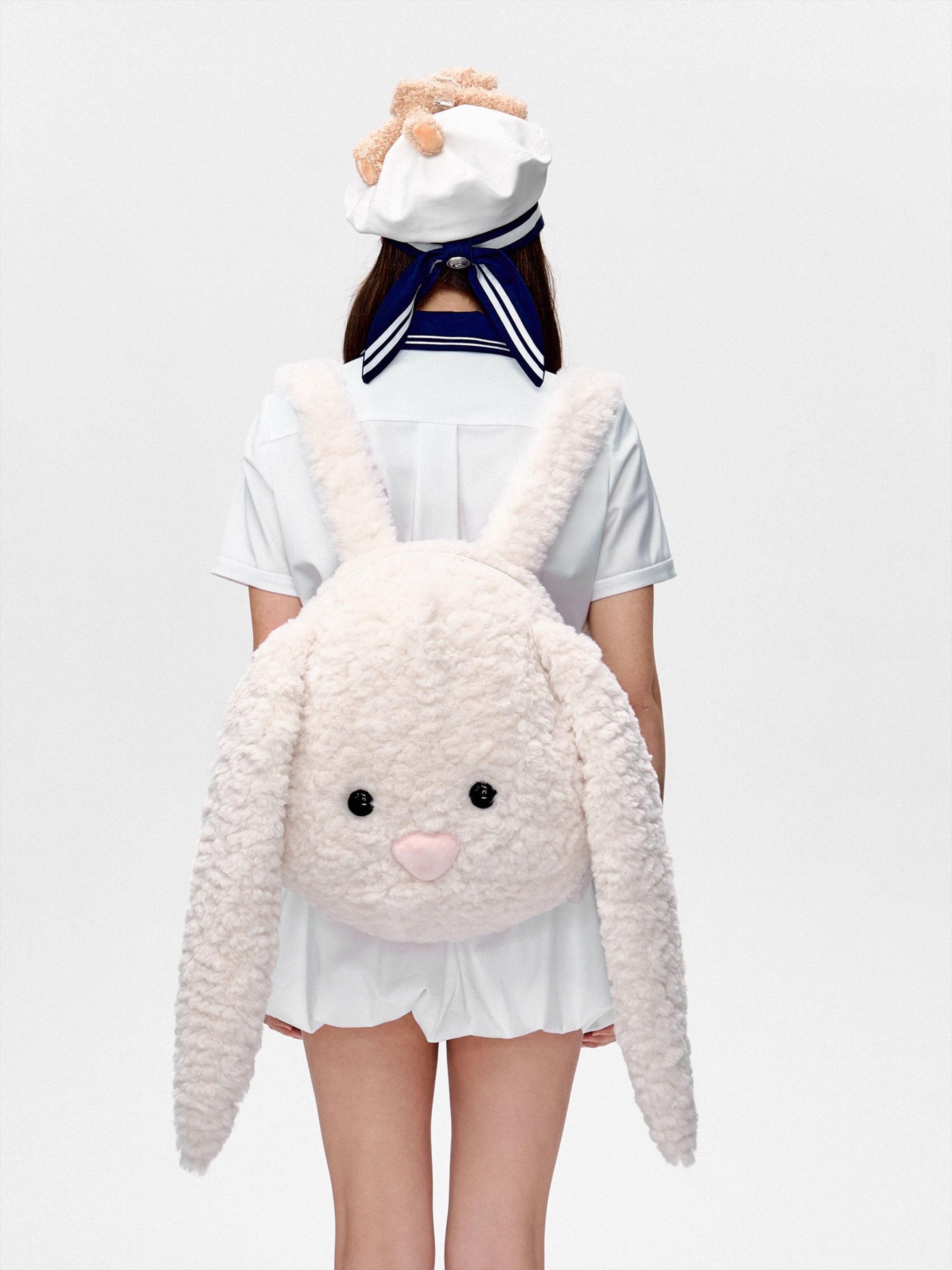 Oversized Plush Character Backpack