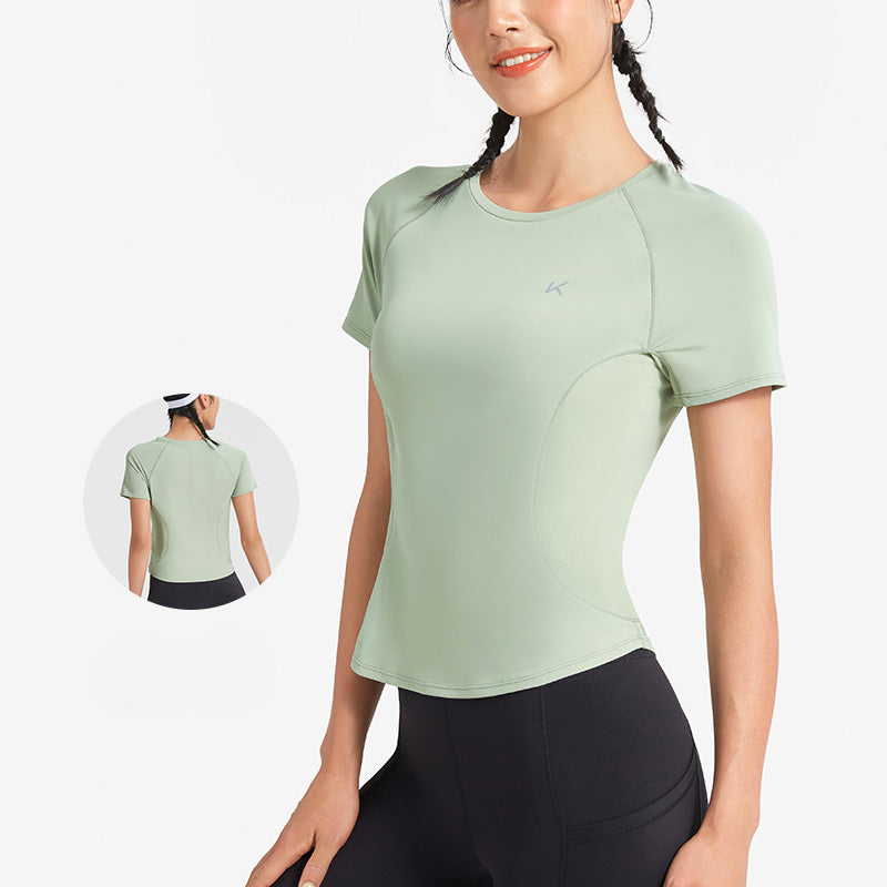 Moisture-wicking Breathable Loose-fit Running Yoga T-shirt