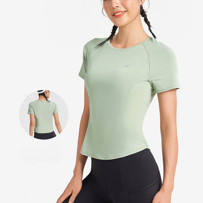 Moisture-wicking Breathable Loose-fit Running Yoga T-shirt