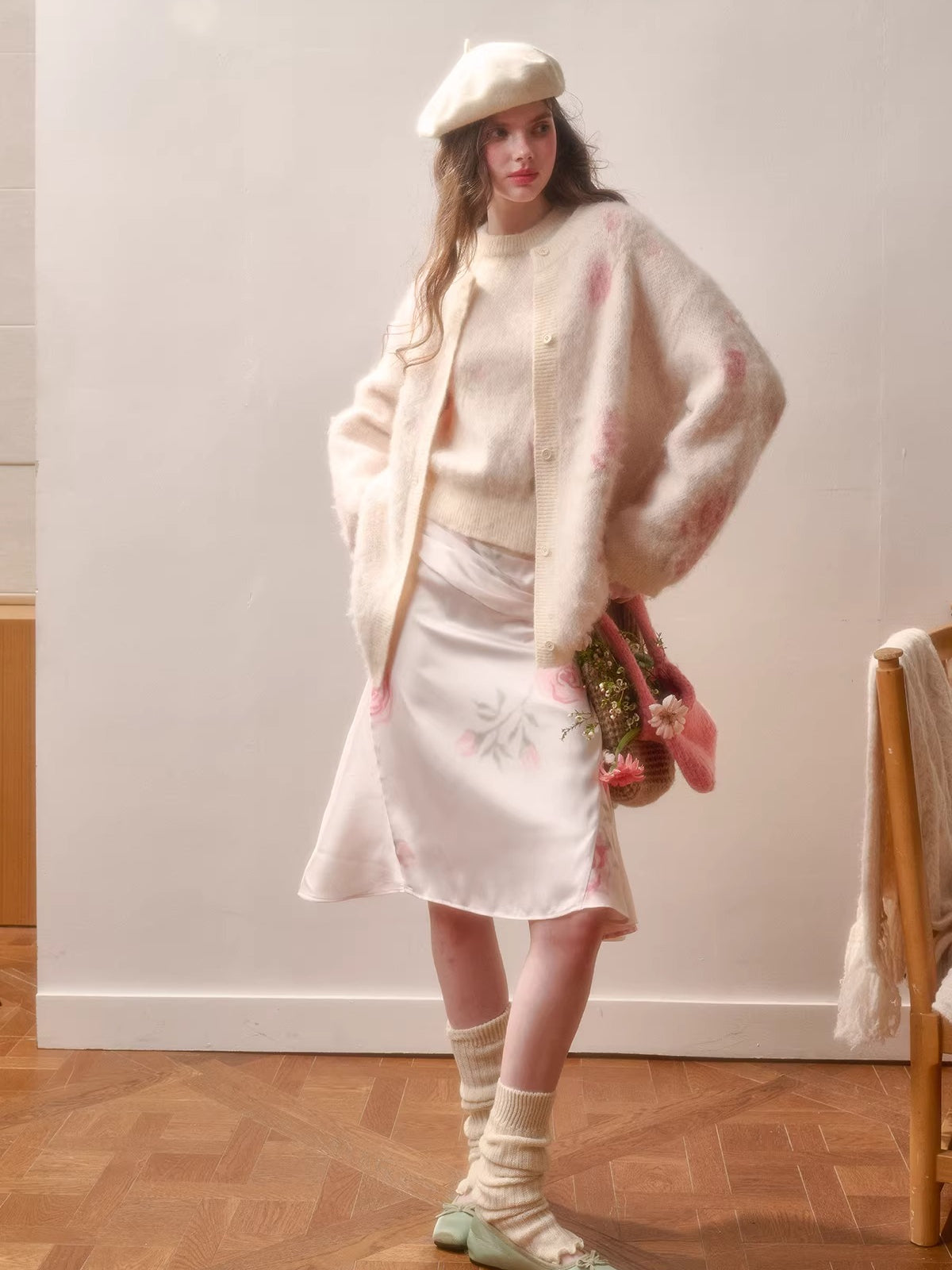 Merino Wool-Blend Knit Jacket