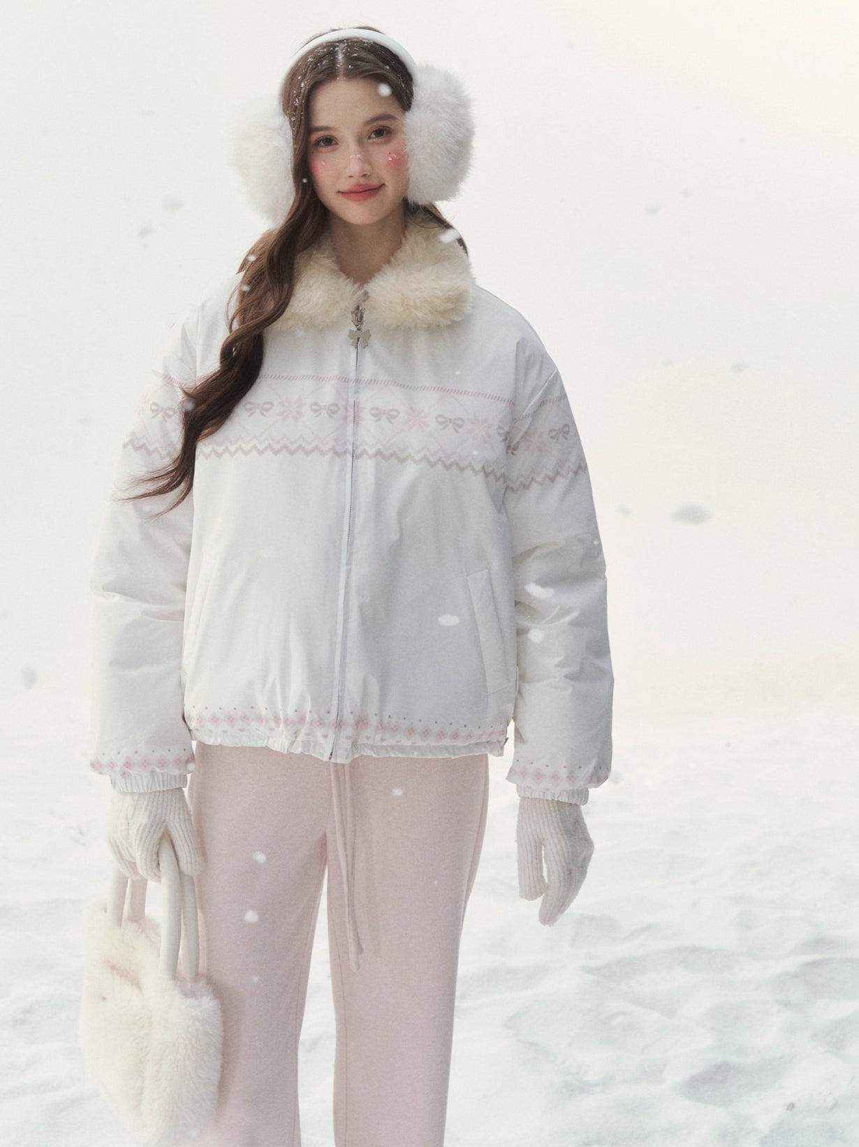 Original Pink Reversible Down Jacket