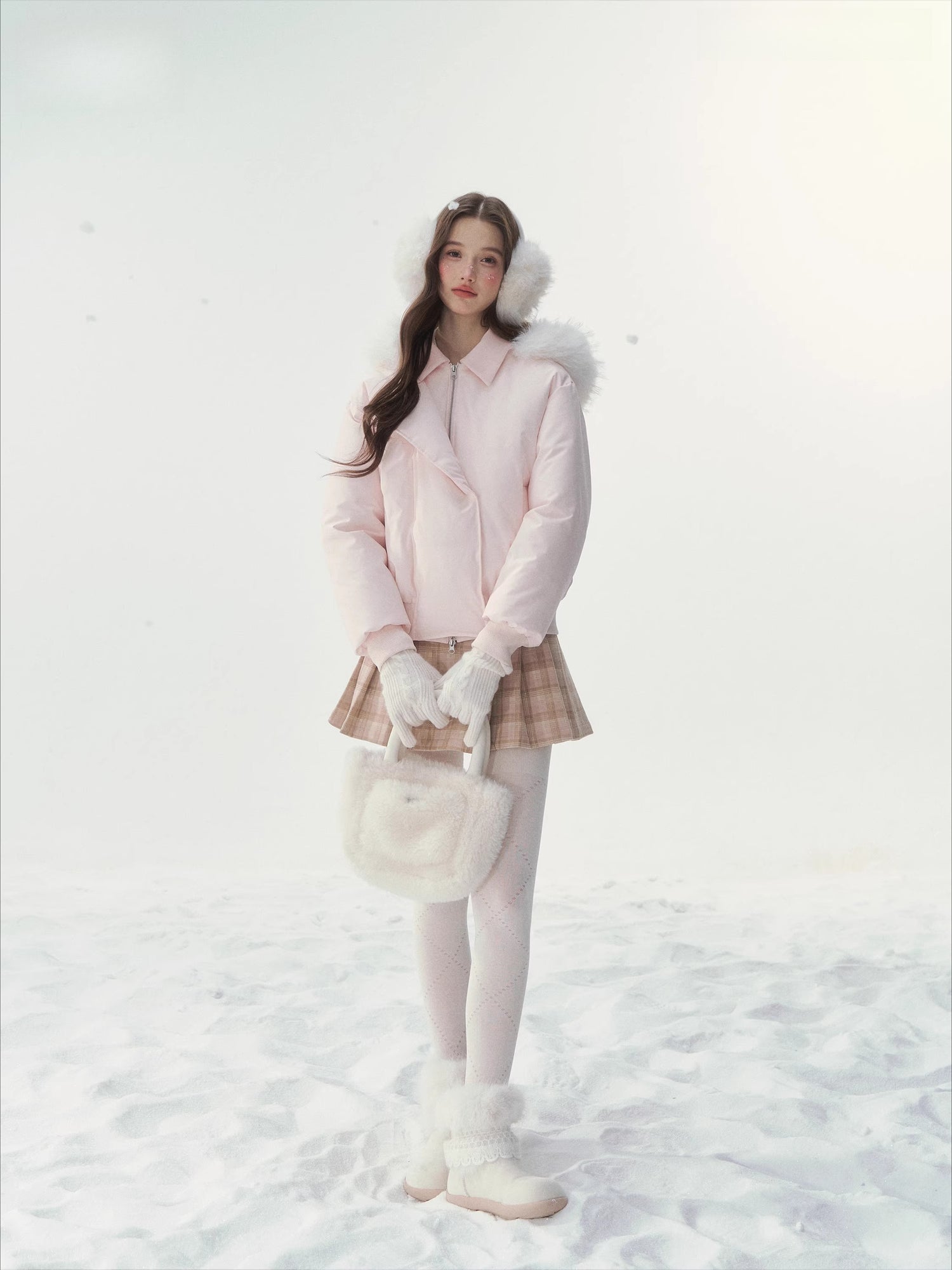 Faux-Fur Collar Down Jacket