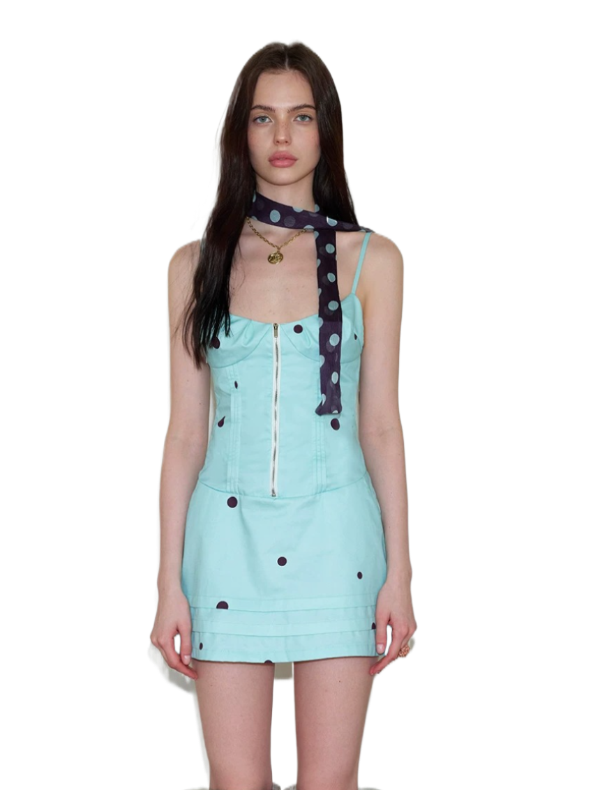 Vintage Polka Dot Slip Dress NeverMore